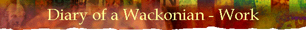 Diary of a Wackonian - Work